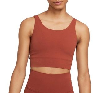 Nike Burnt Orange Cropped Sports Bra